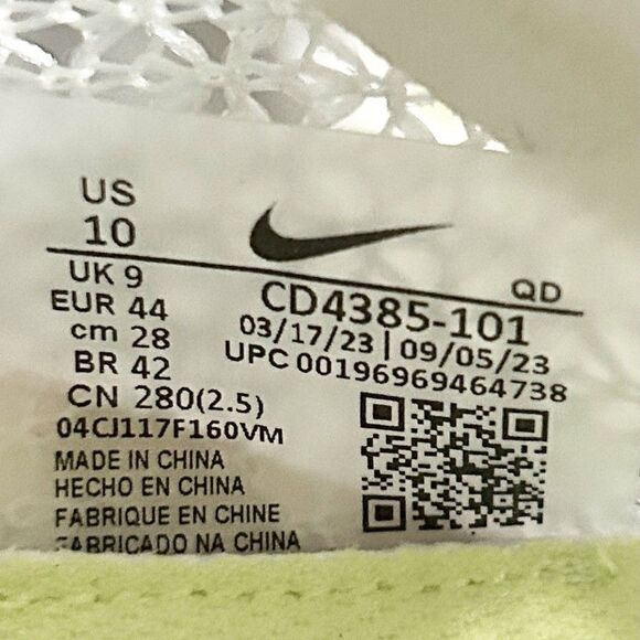 Nike Air Zoom Victory “Sail Fierce Pink” Men’s Size 10 Track Spikes - Picture 9 of 9